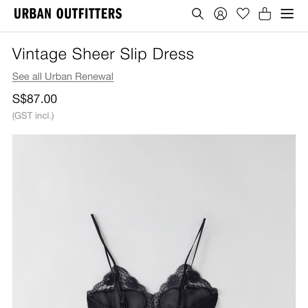 NWOT Victoria’s Secret Vintage Silk Slip Dress in Black Size M - Picture 5 of 16